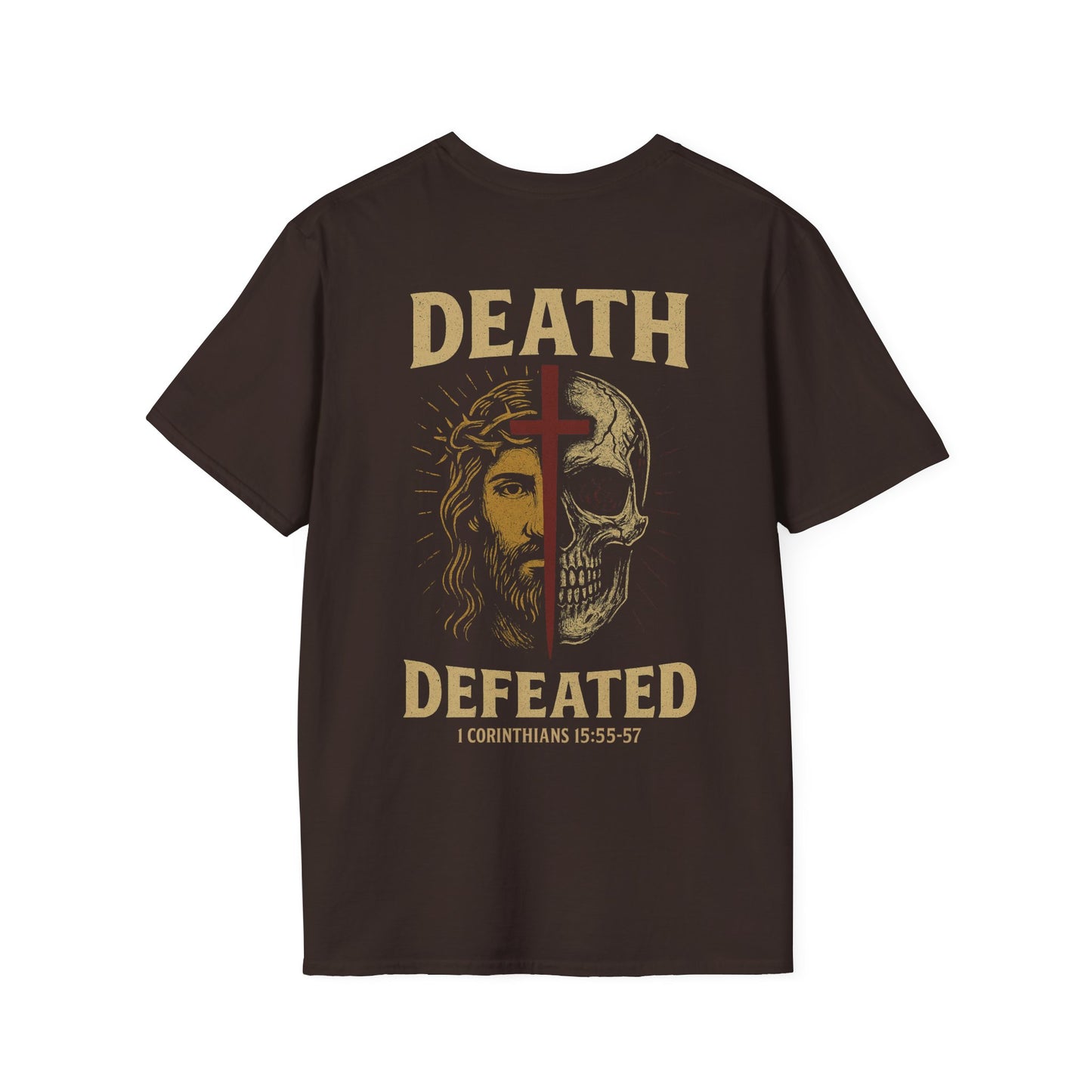 Death Defeated Back Print T-Shirt