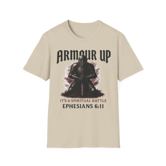 Armour Up Beige T-Shirt