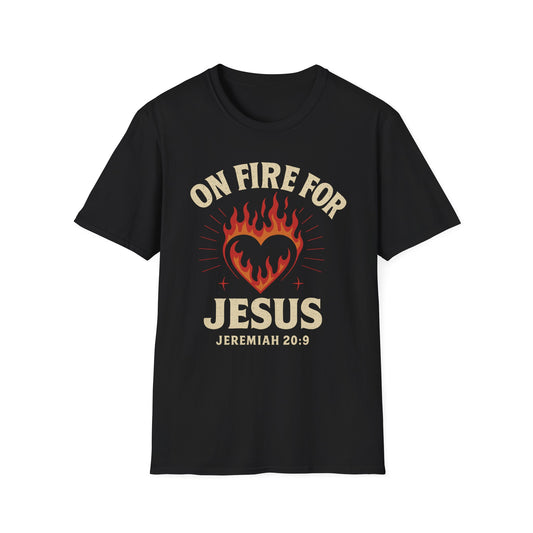 On Fire For Jesus T shirt